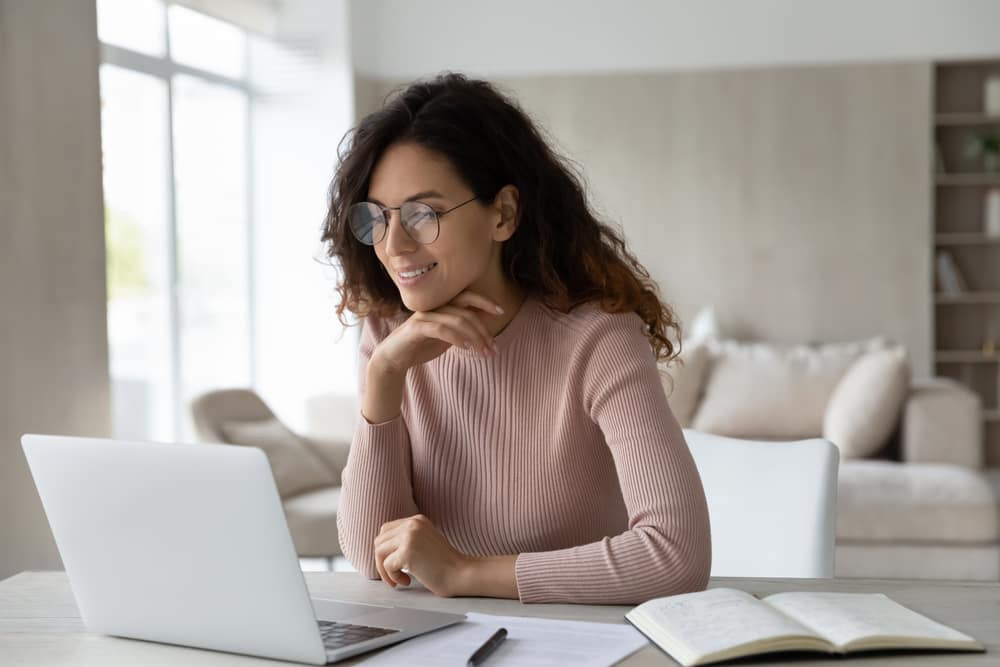 Woman Shopping for a Toyota Online